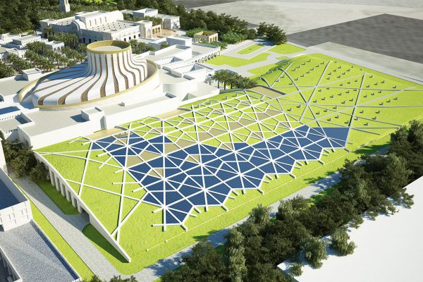 Conference-Center-and-Mosque1--Parking-roof-view